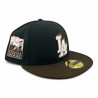 Los Angeles Dodgers Black and Brown Ice Cream 60th Anni Patch Pink UV New Era 59FIFTY Fitted Hat