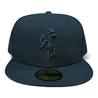 Wyoming Cowboys Black on NCAA New Era 59FIFTY Fitted Hat