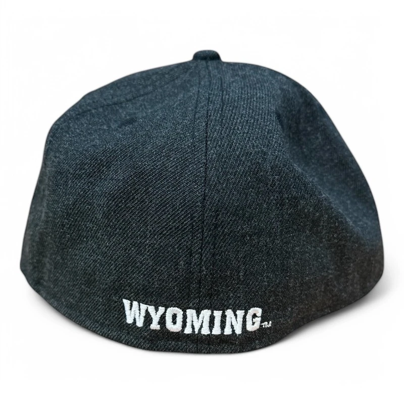 Wyoming Cowboys Heather Charcoal NCAA New Era 59FIFTY Fitted Hat
