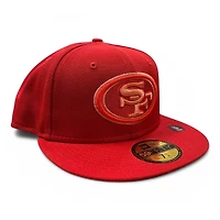 San Francisco 49ers Red on Pink UV New Era 59FIFTY Fitted Hat
