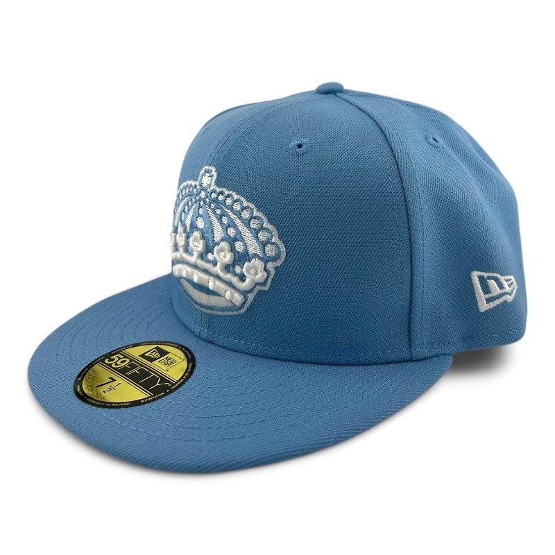 Los Angeles Kings Blue Glacier Pack 25th Anniversary Patch Mint UV New Era 59FIFTY Fitted Hat