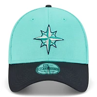 Seattle Mariners Aqua 2025 Spring Training New Era 39THIRTY Stretch Fit Hat