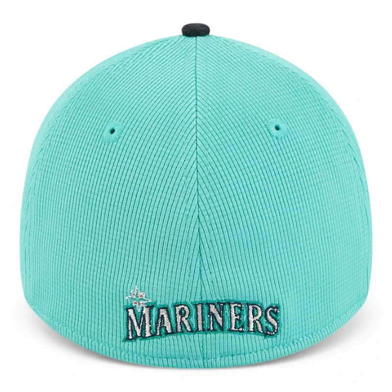 Seattle Mariners Aqua 2025 Spring Training New Era 39THIRTY Stretch Fit Hat