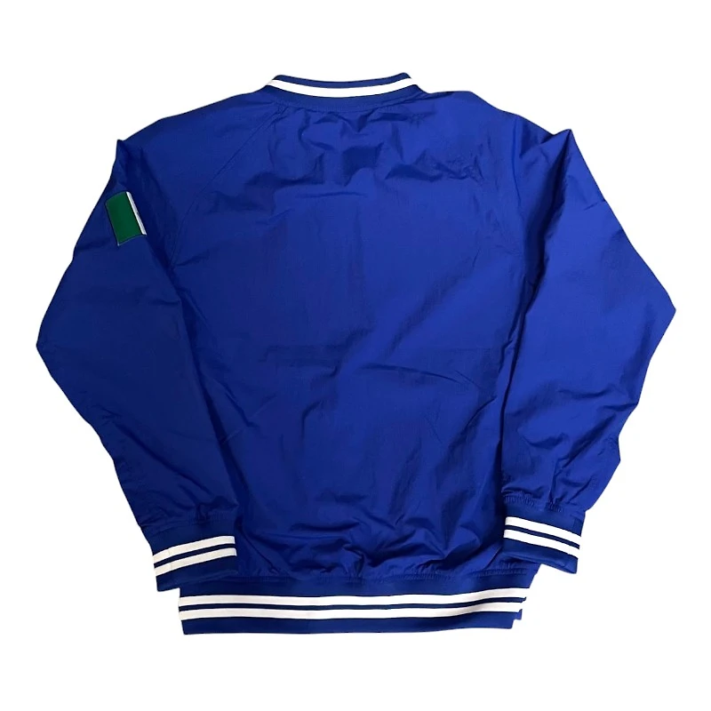Los Angeles Dodgers Royal Blue Mexico Flag V-Neck Pullover Mitchell & Ness Windbreaker Jacket