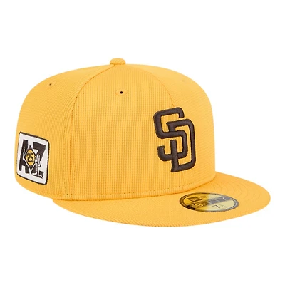 San Diego Padres Yellow 2025 Spring Training Patch New Era 59FIFTY Fitted Hat
