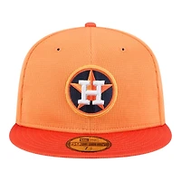 Houston Astros Orange 2025 Spring Training Patch New Era 59FIFTY Fitted Hat