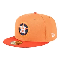 Houston Astros Orange 2025 Spring Training Patch New Era 59FIFTY Fitted Hat