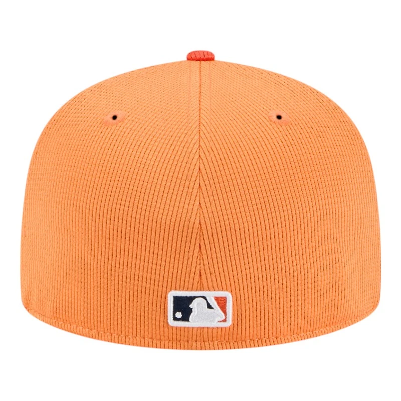 Houston Astros Orange 2025 Spring Training Patch New Era 59FIFTY Fitted Hat