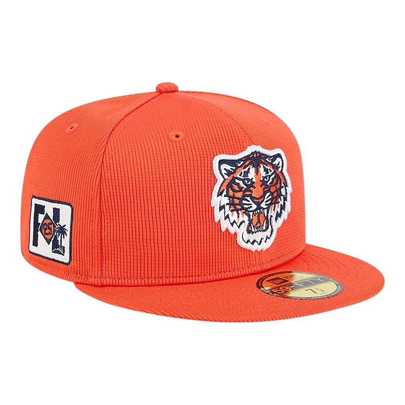 Detroit Tigers Orange 2025 Spring Training Patch New Era 59FIFTY Fitted Hat