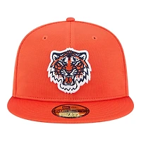 Detroit Tigers Orange 2025 Spring Training Patch New Era 59FIFTY Fitted Hat