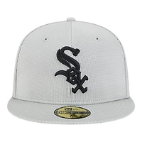 Chicago White Sox Gray 2025 Spring Training Patch New Era 59FIFTY Fitted Hat