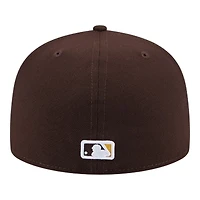 San Diego Padres Brown State Stitch New Era 59FIFTY Fitted Hat