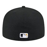 Pittsburgh Pirates Black State Stitch New Era 59FIFTY Fitted Hat
