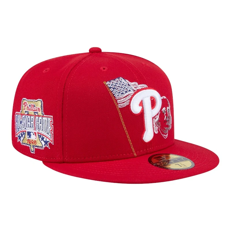 Philadelphia Phillies Red State Stitch New Era 59FIFTY Fitted Hat