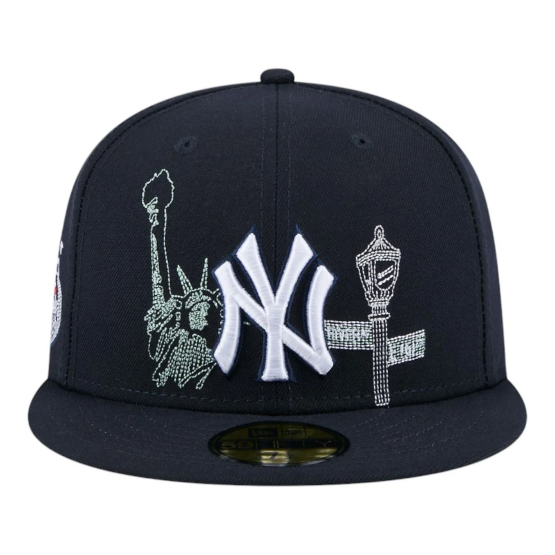 New York Yankees Navy State Stitch Era 59FIFTY Fitted Hat