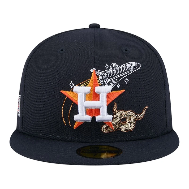 Houston Astros Navy State Stitch New Era 59FIFTY Fitted Hat