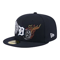 Detroit Tigers Navy State Stitch New Era 59FIFTY Fitted Hat