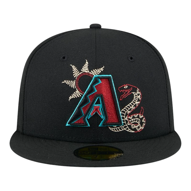 Arizona Diamondbacks Black State Stitch New Era 59FIFTY Fitted Hat