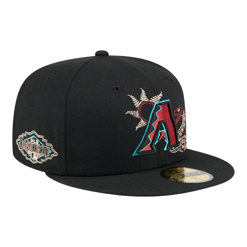Arizona Diamondbacks Black State Stitch New Era 59FIFTY Fitted Hat