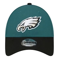 Philadelphia Eagles Green and Black Super Bowl LIX Patch New Era 9FORTY Adjustable Hat