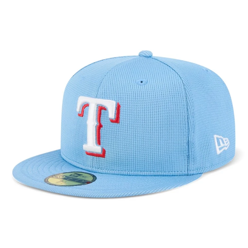 Texas Rangers Blue 2025 Spring Training Patch New Era 59FIFTY Fitted Hat