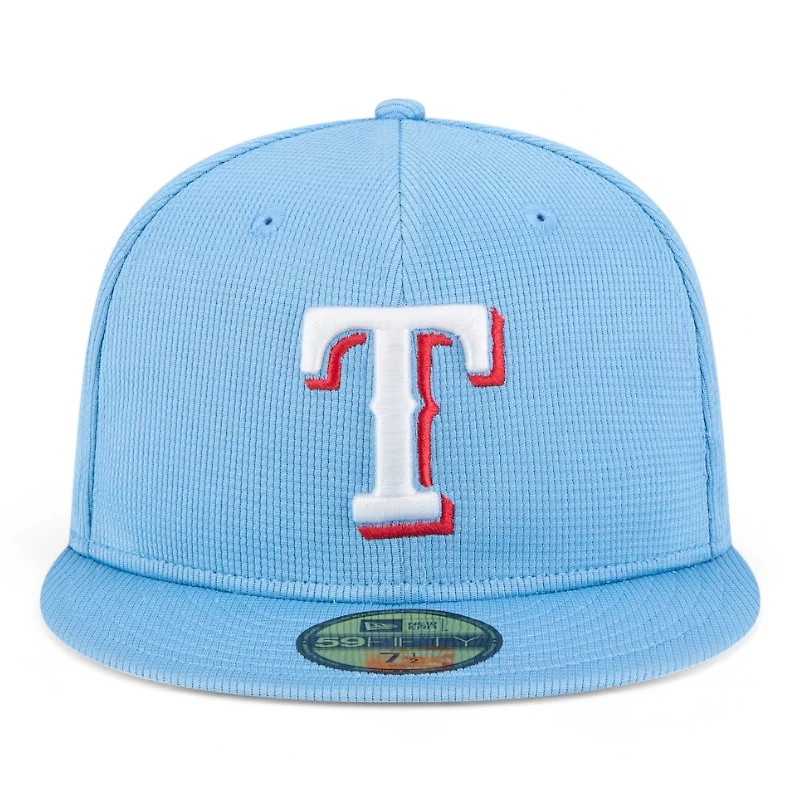 Texas Rangers Blue 2025 Spring Training Patch New Era 59FIFTY Fitted Hat