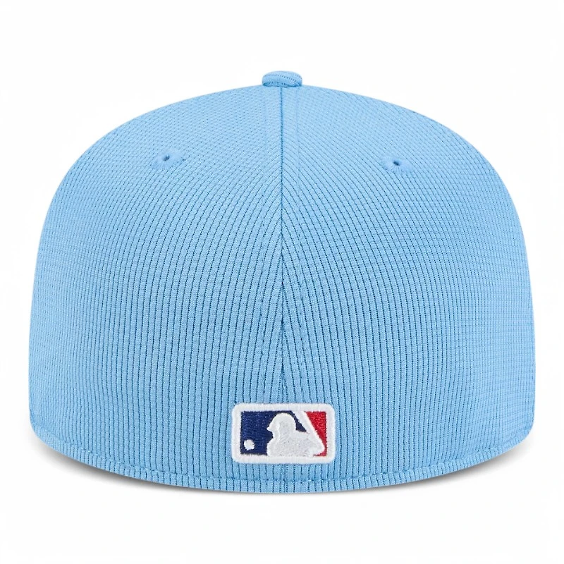 Texas Rangers Blue 2025 Spring Training Patch New Era 59FIFTY Fitted Hat