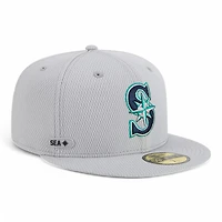 Seattle Mariners Gray 2025 Clubhouse New Era 59FIFTY Fitted Hat