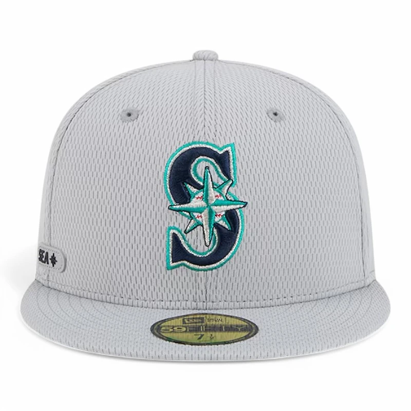 Seattle Mariners Gray 2025 Clubhouse New Era 59FIFTY Fitted Hat