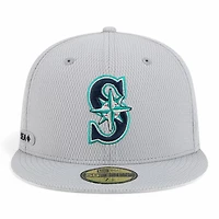 Seattle Mariners Gray 2025 Clubhouse New Era 59FIFTY Fitted Hat