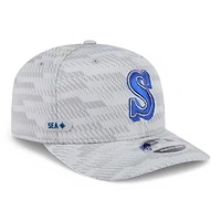 Seattle Mariners Gray 2025 Clubhouse New Era 9SEVENTY Stretch Snapback Hat