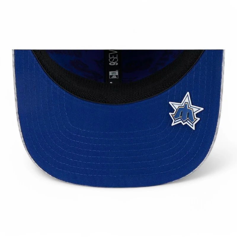 Seattle Mariners Gray 2025 Clubhouse New Era 9SEVENTY Stretch Snapback Hat