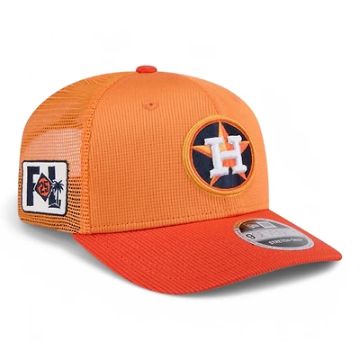 Houston Astros Orange 2025 Spring Training Patch New Era 9SEVENTY Stretch Snapback Hat