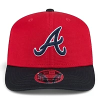 Atlanta Braves Red and Navy 2025 Spring Training Patch New Era 9SEVENTY Stretch Snapback Hat