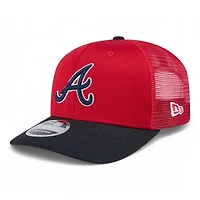 Atlanta Braves Red and Navy 2025 Spring Training Patch New Era 9SEVENTY Stretch Snapback Hat