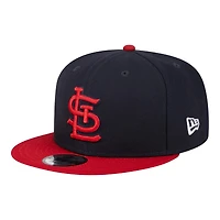 St. Louis Cardinals Navy and Red 2025 Batting Practice New Era 9FIFTY Snapback Hat