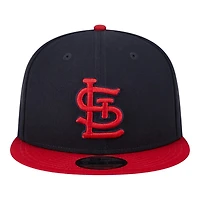 St. Louis Cardinals Navy and Red 2025 Batting Practice New Era 9FIFTY Snapback Hat
