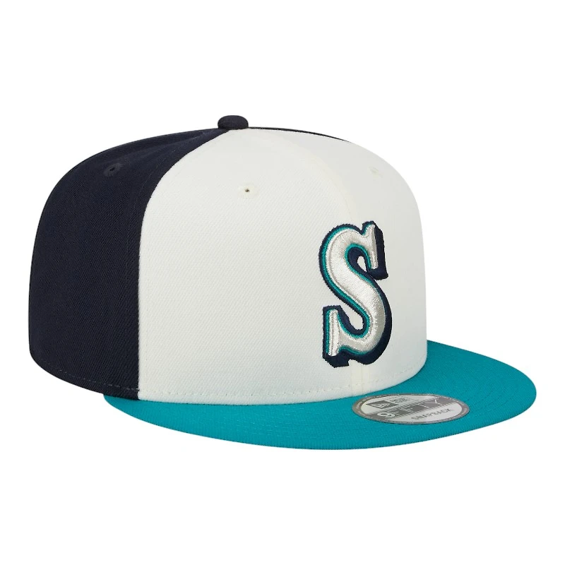 Seattle Mariners Navy and White 2025 Batting Practice New Era 9FIFTY Snapback Hat