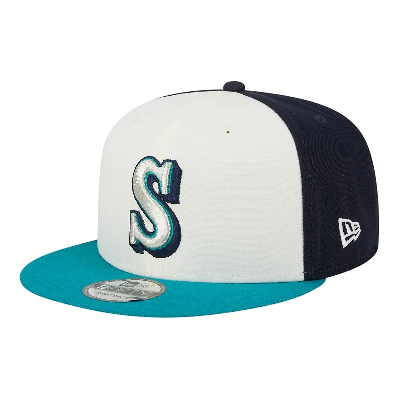 Seattle Mariners Navy and White 2025 Batting Practice New Era 9FIFTY Snapback Hat