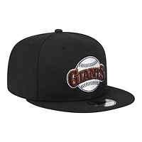 San Francisco Giants Black 2025 Batting Practice New Era 9FIFTY Snapback Hat