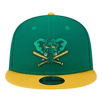 Oakland Athletics Green and Yellow 2025 Batting Practice New Era 9FIFTY Snapback Hat