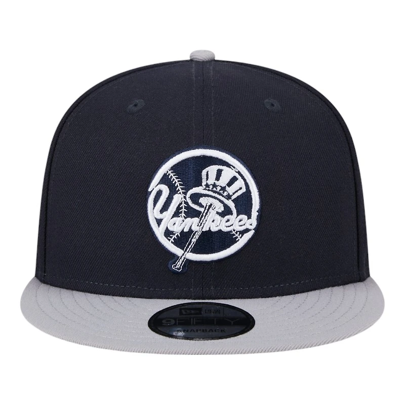 New York Yankees Navy and Gray 2025 Batting Practice New Era 9FIFTY Snapback Hat