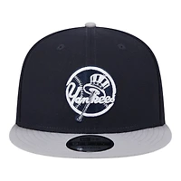 New York Yankees Navy and Gray 2025 Batting Practice New Era 9FIFTY Snapback Hat
