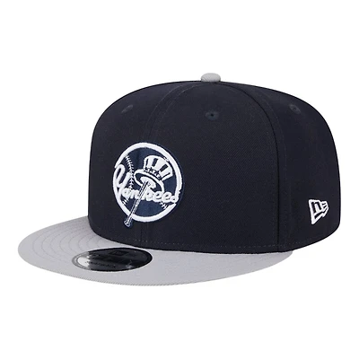 New York Yankees Navy and Gray 2025 Batting Practice New Era 9FIFTY Snapback Hat