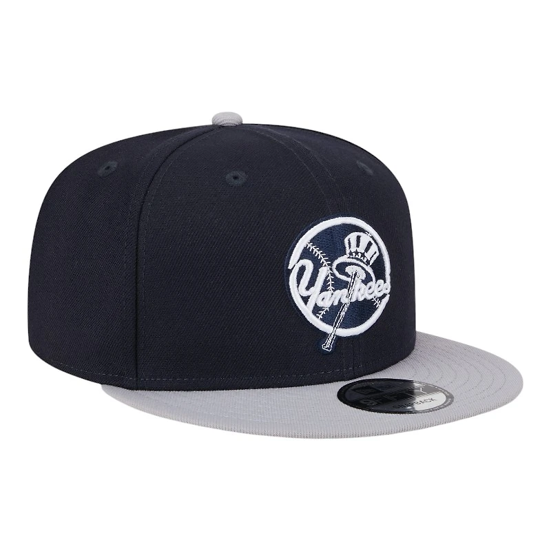 New York Yankees Navy and Gray 2025 Batting Practice New Era 9FIFTY Snapback Hat