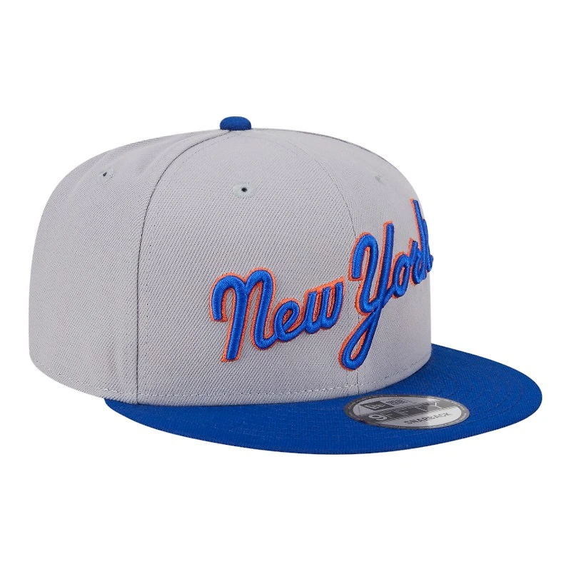 New York Mets Gray and Royal Blue 2025 Batting Practice New Era 9FIFTY Snapback Hat