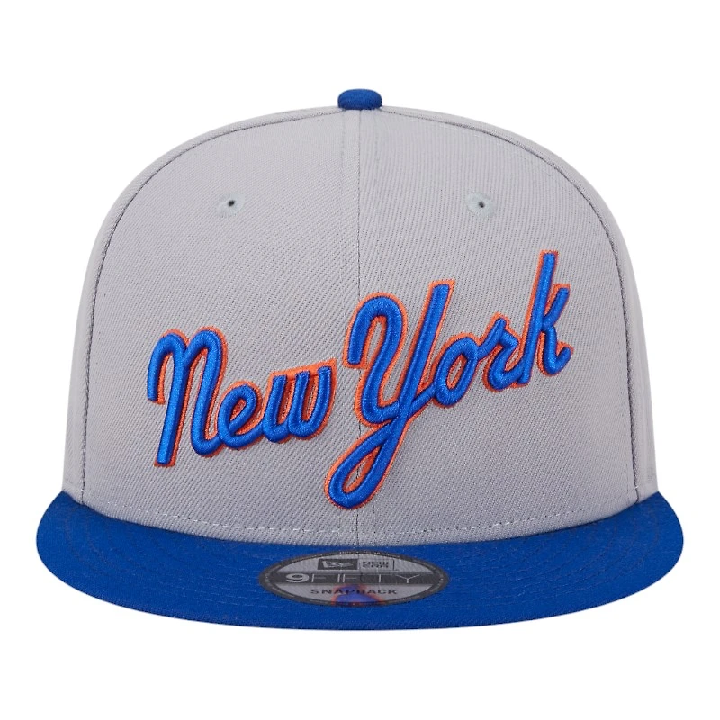 New York Mets Gray and Royal Blue 2025 Batting Practice New Era 9FIFTY Snapback Hat