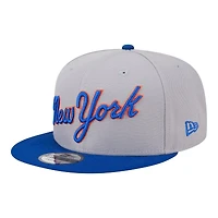 New York Mets Gray and Royal Blue 2025 Batting Practice New Era 9FIFTY Snapback Hat