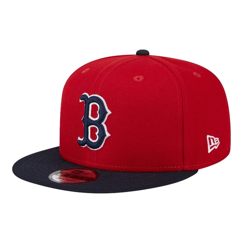 Boston Red Sox Red and Navy 2025 Batting Practice New Era 9FIFTY Snapback Hat