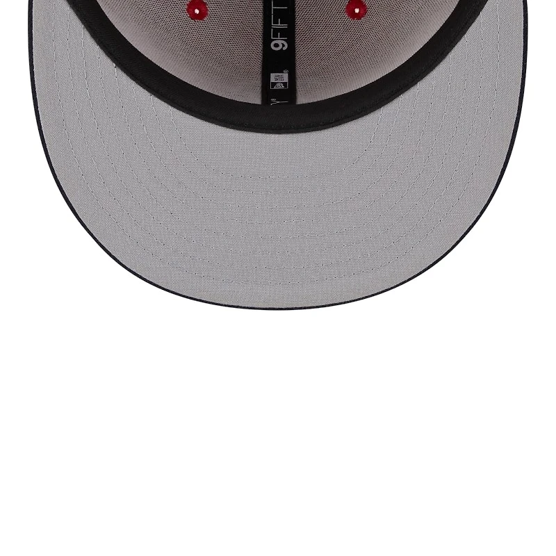 Boston Red Sox Red and Navy 2025 Batting Practice New Era 9FIFTY Snapback Hat